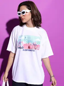 Tokyo Talkies Graphic Printed Oversized T-shirt