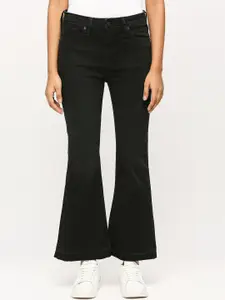 Pepe Jeans Women Bootcut Fit High-Rise Clean Look Stretchable Jeans