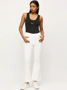 Pepe Jeans Women High-Rise Stretchable Bootcut Jeans