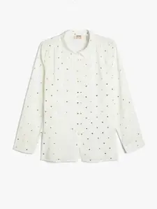 Koton Girls Opaque Printed Casual Shirt