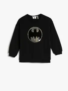 Koton Boys Batman Printed Pullover Sweatshirt