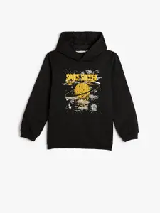 Koton Boys Graphic Printed Hooded Pullover