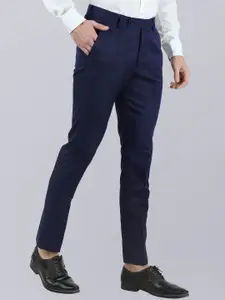 VEI SASTRE Men Smart Slim Fit Formal Trousers
