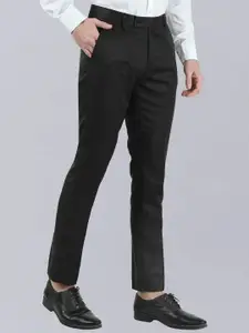 VEI SASTRE Men Smart Slim Fit Mid Rise Formal Trousers