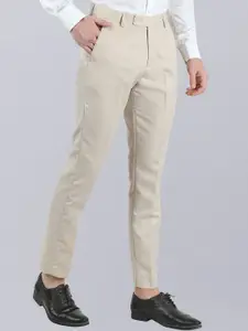 VEI SASTRE Men Smart Slim Fit Formal Trousers