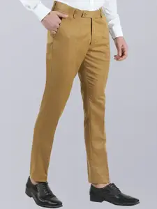 VEI SASTRE Men Smart Slim Fit Formal Trousers