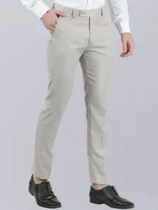 VEI SASTRE Men Smart Slim Fit Formal Trousers
