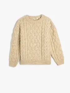 Koton Girls Cable Knit Pullover