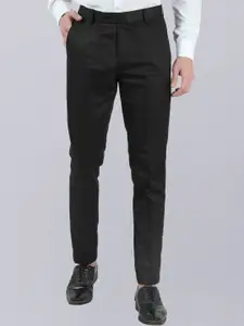 VEI SASTRE Men Mid-Raise Flat Front Smart Slim Fit Formal Trousers