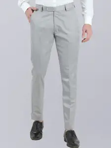 VEI SASTRE Men Mid-Raise Flat Front Smart Slim Fit Formal Trousers
