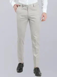 VEI SASTRE Men Smart Slim Fit Mid Rise Formal Trousers