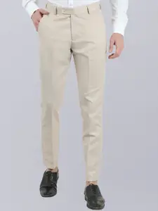 VEI SASTRE Men Mid-Raise Flat Front Smart Slim Fit Formal Trousers