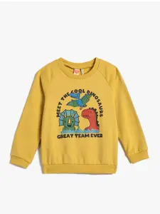 Koton Boys Graphic Printed Pure Cotton Pullover Sweatshirt