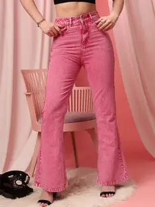 STREET 9 Women Comfort Bootcut High-Rise Pure Cotton Jeans