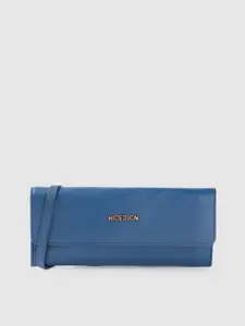 Hidesign Women Leather RFID Envelope Wallet with Sling Strap
