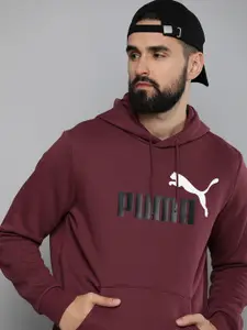 Puma Essential Big Logo Printed Hooded Outdoor Sweatshirt