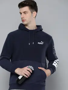 Puma POWER Winterized Brand Logo Hooded Sweatshirt
