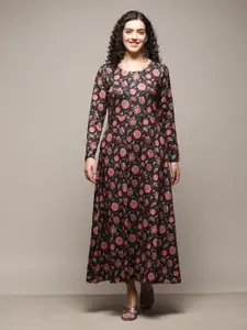 Biba Floral Printed Maxi Ethnic Dress