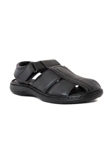 Khadims Men Softouch Perforation Fisherman Sandals With Velcro Closure