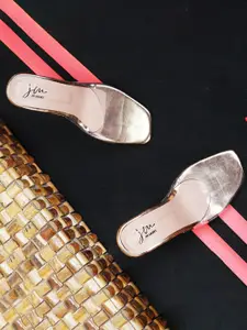 JM Looks Open Toe Block Heels