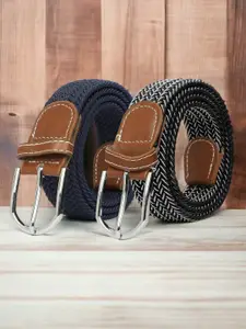 CRUSSET Men Set of 2 Textured Belt