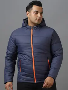 Urbano Plus Size Full Sleeve Zippered Hooded Neck Puffer Jacket