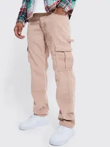 boohooMAN Relaxed Fit Corduroy Cargos Trousers