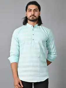 FUBAR Slim Fit Horizontal Stripes Opaque Casual Shirt