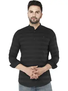 FUBAR Slim Fit Horizontal Striped Opaque Casual Shirt