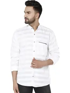FUBAR Slim Fit Horizontal Striped Casual Shirt