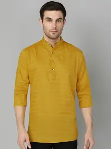 FUBAR Slim Fit Striped Printed Band Collar Long Sleeve Casual Shirt