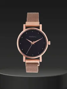 DressBerry Women Dial & Stainless Steel Bracelet Style Straps Analogue Watch HOBDB-126