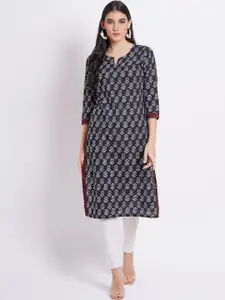 SUTI Women Floral Printed Cotton Kurta