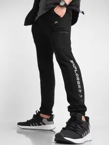 Beyoung Men Mid-Rise Pure Cotton Joggers