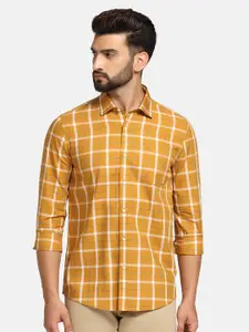 Blackberrys India Slim Fit Tartan Checked Pure Cotton Casual Shirt