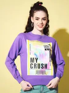 The Dry State Graphic Printed Long Sleeves Fleece Pullover