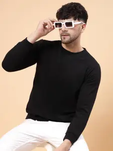 Rigo Solid Pullover Casual Sweatshirt