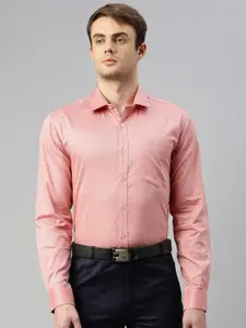 ZEDD Self Design Opaque Regular Fit Cotton Formal Shirt