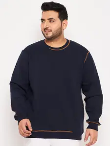 Club York Plus Size Round Neck Pullover Fleece Sweatshirt