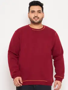 Club York Plus Size Round Neck Fleece Sweatshirt