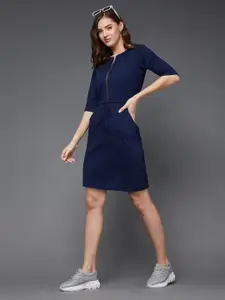 Miss Chase Round Neck Sheath Dress
