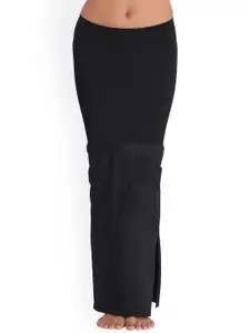 Clovia Black Side Slit Saree Shapewear SW0023P13