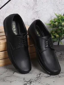 HikBi Men Leather Formal Derbys Shoes