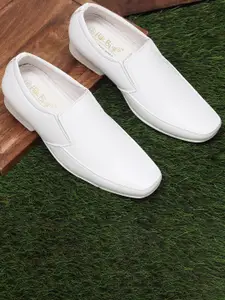 HikBi Men Leather Anti-Skid Stability Formal Slip-On Shoes