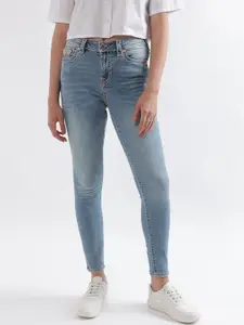 True Religion Women Super T Jennie Skinny Fit Blue Mid Rise Jeans