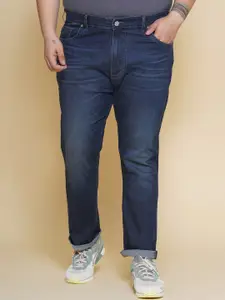John Pride Men Jean Regular Fit Mid-Rise Light Fade Cotton Stretchable Jeans