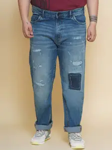 John Pride Plus Size Men Jeans Regular Fit Mid-Rise Cotton Stretchable Jeans