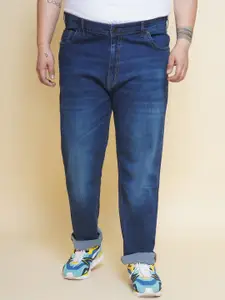 John Pride Plus Size Men Jean Mid-Rise Light Fade Clean Look Stretchable Jeans