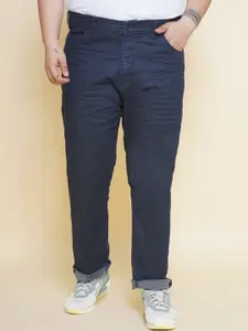 John Pride Plus Size Men Jean Mid-Rise Clean Look Stretchable Jeans
