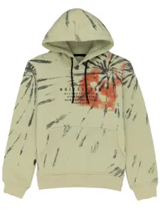 Status Quo Boys Graphic Printed Hooded Cotton Pullover Sweatshirt